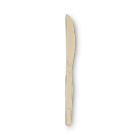 Smartstock Plastic Cutlery Refill, Series-o, Mediumweight Knife, Beige, 40/pack, 24 Packs/carton