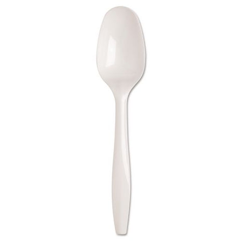 Smartstock Plastic Cutlery Refill, Series-b, Mediumweight Spoon, White, 40/pack, 24 Packs/carton