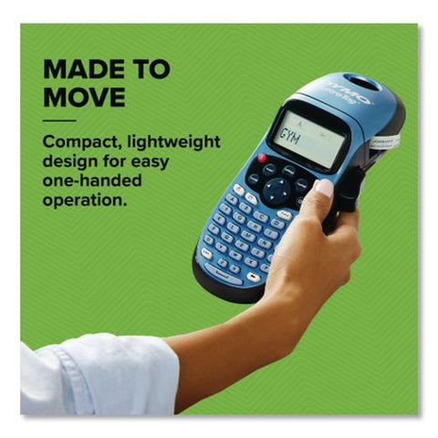 Letratag 100h Label Maker, 2 Lines, 3.62 X 4.63 X 12.72, Blue