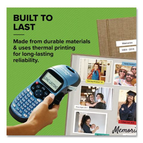Letratag 100h Label Maker, 2 Lines, 3.62 X 4.63 X 12.72, Blue
