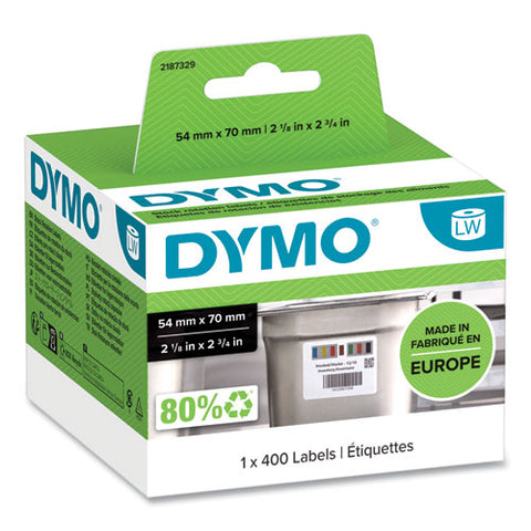 Days Of The Week Barcode Labels For Labelwriter Label Printers, 2.75 X 2.12, Black/white, 400 Labels/roll