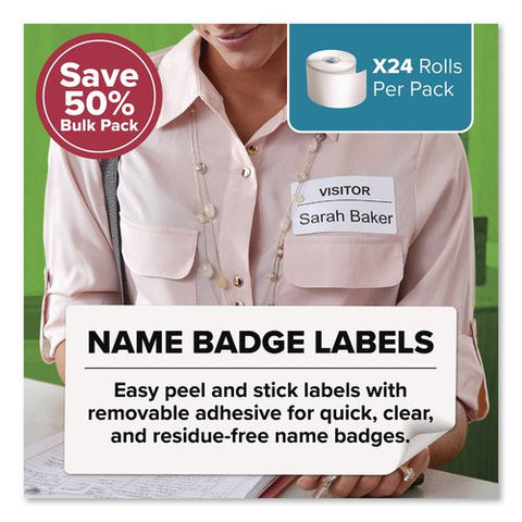 Labelwriter Shipping Labels, 9.68" X 12.81", White, 250 Labels/roll, 24 Rolls/box