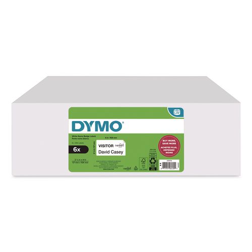 Labelwriter Shipping Labels, 2.25" X 4", White, 250/roll, 6 Rolls/box