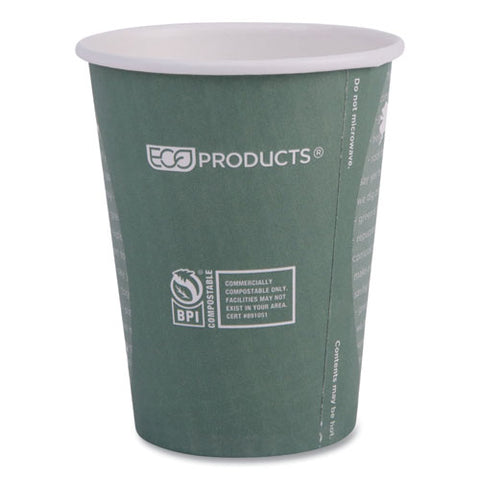 World Art Renewable And Compostable Hot Cups, 12 Oz, Gray, 50/pack