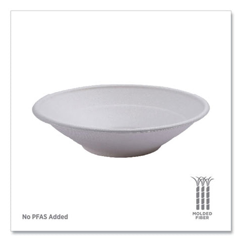 Vanguard Renewable And Compostable Sugarcane Bowls, 24 Oz, White, 400/carton