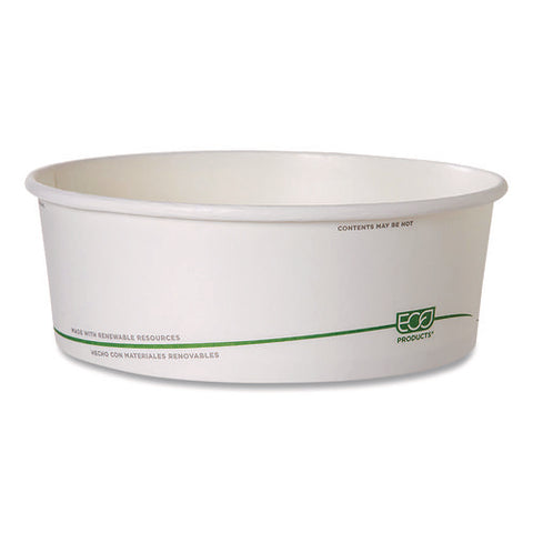 Greenstripe Paper Food Containers, 7.28" Dia X, 2.48", White, 300/carton