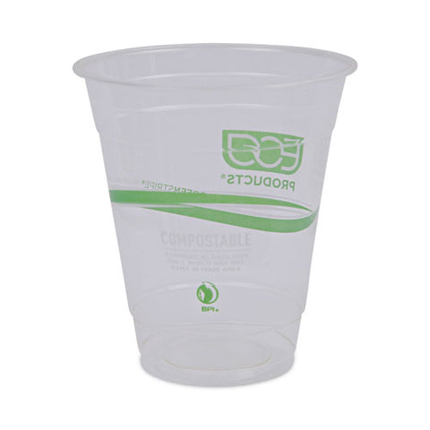 Greenstripe Renewable And Compostable Cold Cups, 12 Oz, Clear, 50/pack