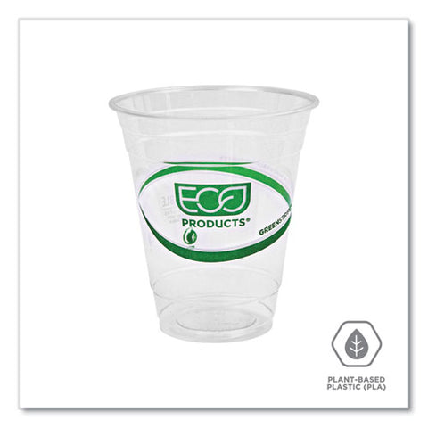 Greenstripe Renewable And Compostable Cold Cups, 12 Oz, Clear, 50/pack, 20 Packs/carton