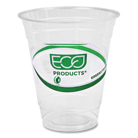 Greenstripe Renewable And Compostable Cold Cups, 12 Oz, Clear, 50/pack, 20 Packs/carton