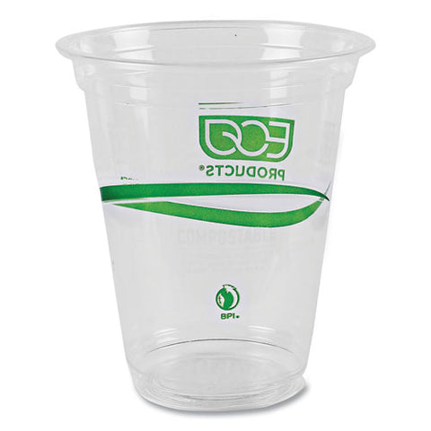 Greenstripe Renewable And Compostable Cold Cups Convenience Pack, 16 Oz, Clear, 50/pack