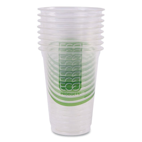 Greenstripe Renewable And Compostable Cold Cups, 16 Oz, Clear, 50/pack, 20 Packs/carton