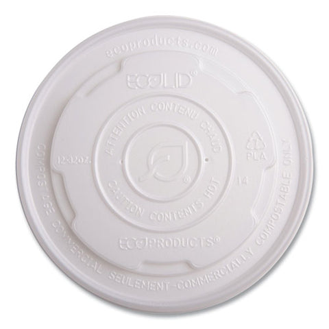 World Art Pla-laminated Soup Container Lids For 12 Oz, 16 Oz, 32 Oz, White, Plastic, 50/pack, 10 Packs/carton