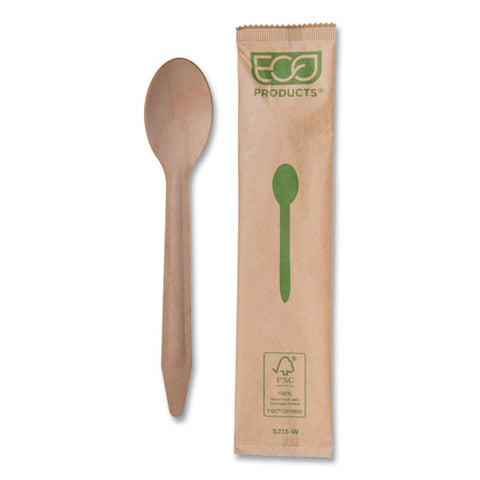 Wood Cutlery, Spoon, Natural, 500/carton