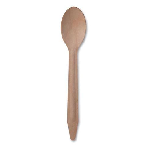 Wood Cutlery, Spoon, Natural, 500/carton