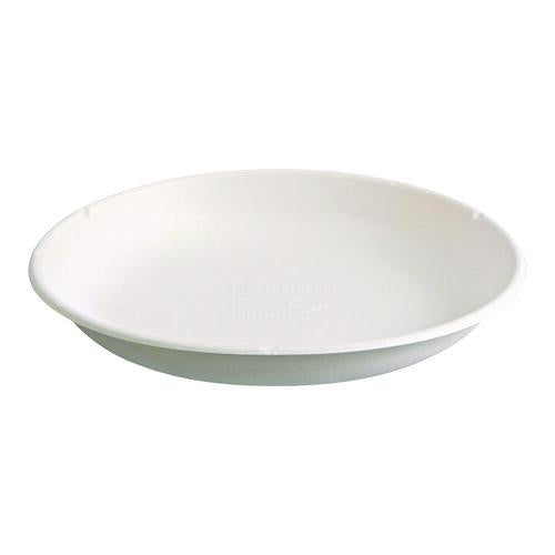 Vanguard Worldview Renewable And Compostable Sugarcane Take-out Containers, 34.1 Oz, 9 X 9 X 1.25, White, 400/carton
