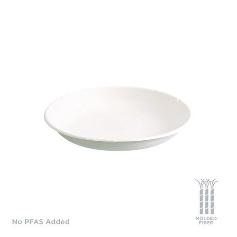 Vanguard Worldview Renewable And Compostable Sugarcane Take-out Containers, 34.1 Oz, 9 X 9 X 1.25, White, 400/carton