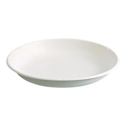 Vanguard Worldview Renewable And Compostable Sugarcane Take-out Containers, 34.1 Oz, 9 X 9 X 1.25, White, 400/carton