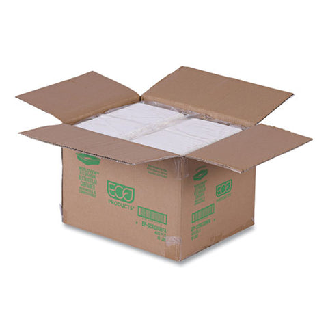 Vanguard Worldview Renewable And Compostable Sugarcane Take-out Containers, 16 Oz, 7 X 5 X 1, White, 400/carton