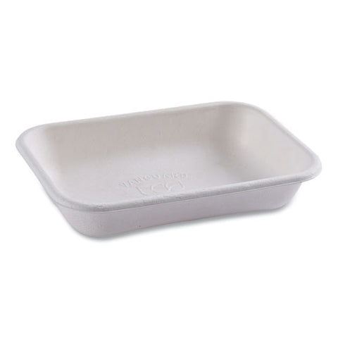 Vanguard Worldview Renewable And Compostable Sugarcane Take-out Containers, 16 Oz, 7 X 5 X 1, White, 400/carton