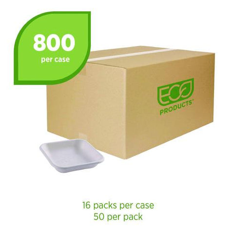 Vanguard Worldview Renewable And Compostable Sugarcane Takeout Containers, 9.9 Oz, 5 X 5 X 1, White, 800/carton