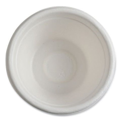 Vanguard Renewable And Compostable Sugarcane Portion Cups, 2 Oz, White, 2,500/carton