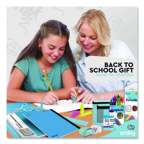 Back To School Supplies Kit For Grades K-5, Blue
