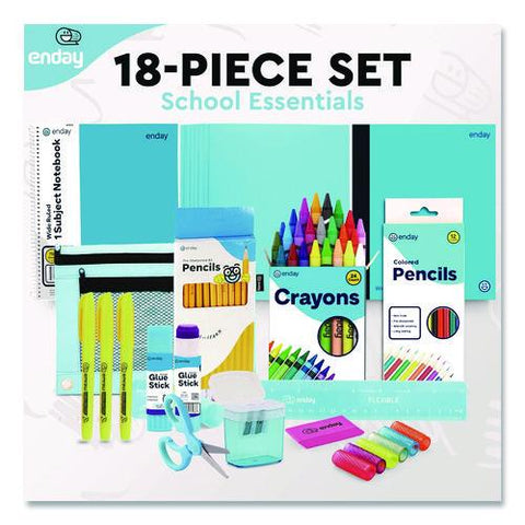 Back To School Supplies Kit For Grades K-5, Blue