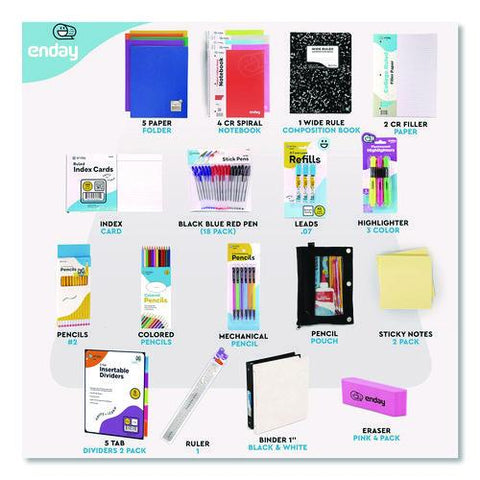 Back To School Supplies Kit For High School/college