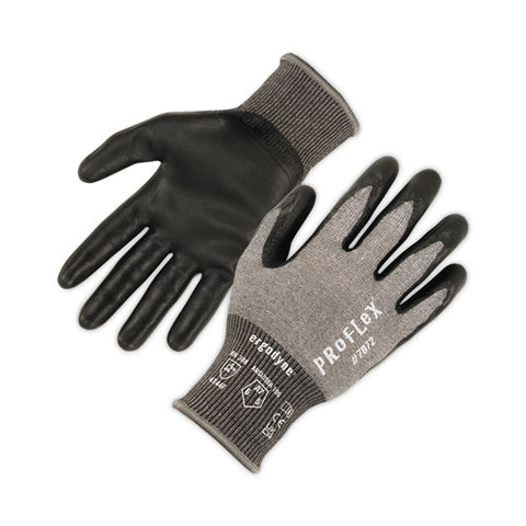 Proflex 7072 Ansi A7 Nitrile-coated Cr Gloves, Gray, 2x-large, Pair