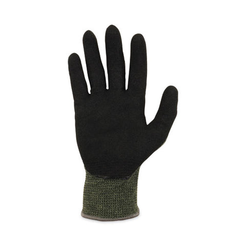 Proflex 7042 Ansi A4 Nitrile-coated Cr Gloves, Green, Small, 12 Pairs/pack