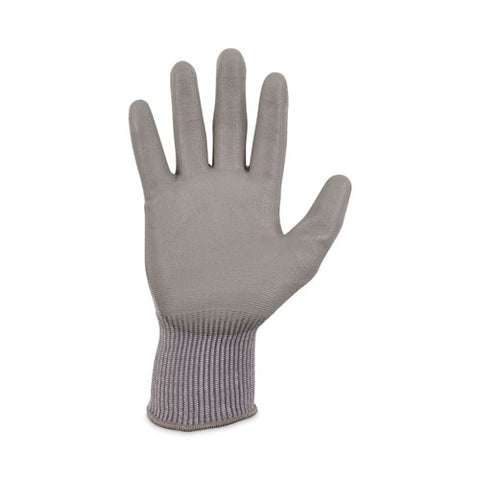 Proflex 7024 Ansi A2 Pu Coated Cr Gloves, Gray, Small, 12 Pairs/pack