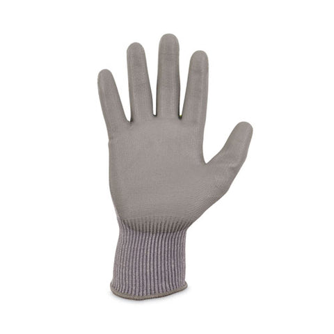 Proflex 7024 Ansi A2 Pu Coated Cr Gloves, Gray, Large, 12 Pairs/pack