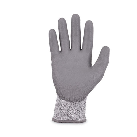 Proflex 7030 Ansi A3 Pu Coated Cr Gloves, Gray, Large, 12 Pairs/pack