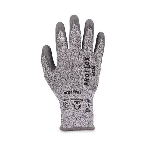 Proflex 7030 Ansi A3 Pu Coated Cr Gloves, Gray, 2x-large, Pair