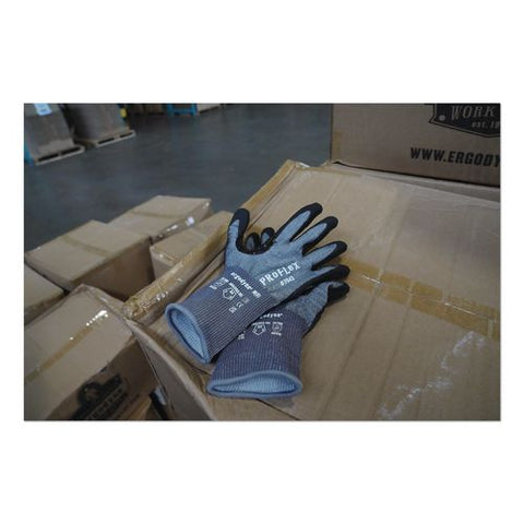 Proflex 7043 Ansi A4 Nitrile Coated Cr Gloves, En388: 4x42d, 10" Long, 2x-small (5), Gray, Pair