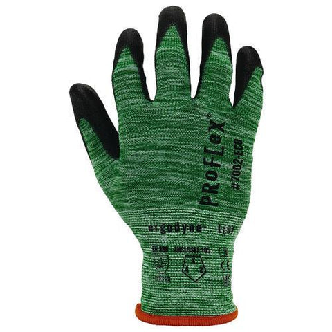Proflex 7002-eco Recycled Pu Coated Gloves, Green, 2x-large, Pair
