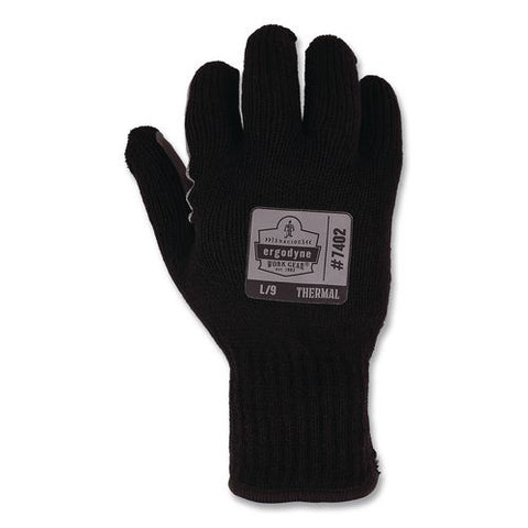 Proflex 7402 Thermal Knit Cooler Gloves, 11" Long, X-large (10), Black, Pair