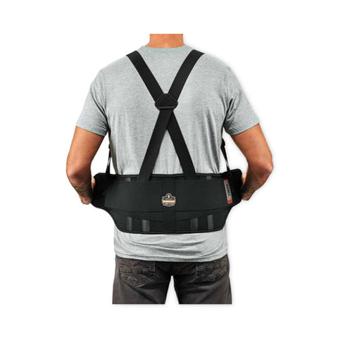 Proflex 1625 Elastic Back Support Brace, Medium, 30" To 34" Waist, Black