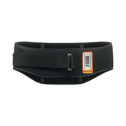 Proflex 1500 Weight Lifters Style Back Support Belt, X-large, 38" To 42" Waist, Black