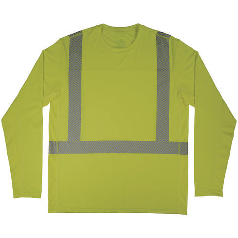 Chill-its 6688 Type R Class 2 Cooling Hi-vis Sun Shirt With Uv Protection, 3x-large, Lime