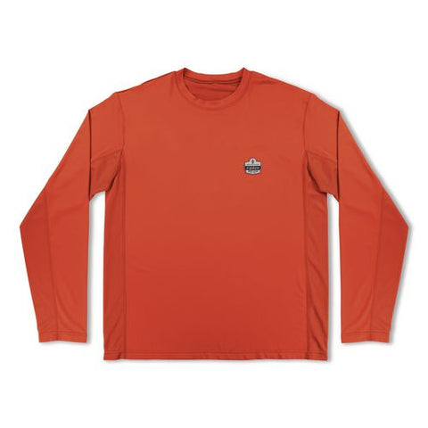 Chill-its 6689 Cooling Long Sleeve Sun Shirt With Uv Protection, 3x-large, Orange
