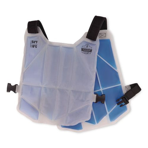 Chill-its 6210 Phase Change Cooling Ice Vest, Nylon/phase Change, One Size Fits Most, Blue