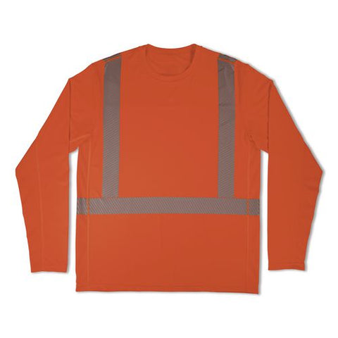 Chill-its 6688 Type R Class 2 Cooling Hi-vis Sun Shirt With Uv Protection, Small, Orange