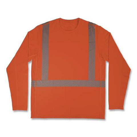 Chill-its 6688 Type R Class 2 Cooling Hi-vis Sun Shirt With Uv Protection, 3x-large, Orange