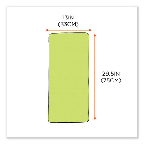 Chill-its 6602 Evaporative Pva Cooling Towel, 29.5 X 13, One Size Fits Most, Pva, Hi-vis Lime