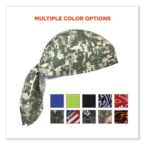 Chill-its 6615 High-performance Bandana Doo Rag With Terry Cloth Sweatband, One Size Fits Most, Camo