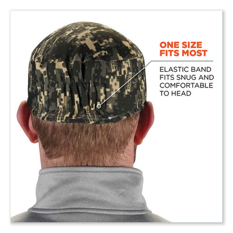 Chill-its 6630 High-performance Terry Cloth Skull Cap, Polyester, One Size Fits Most, Camo