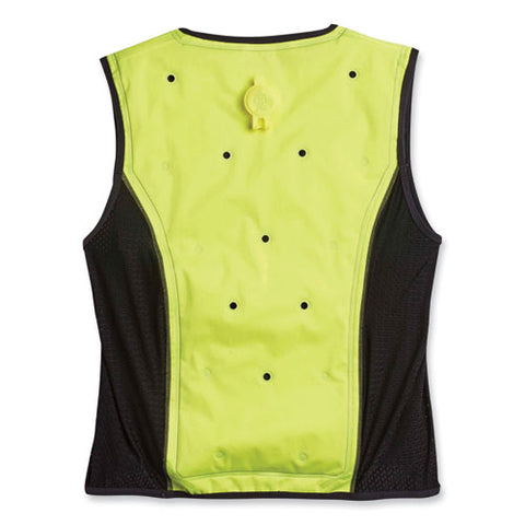 Chill-its 6685 Premium Dry Evaporative Cooling Vest With Zipper, Nylon, 3x-large, Lime