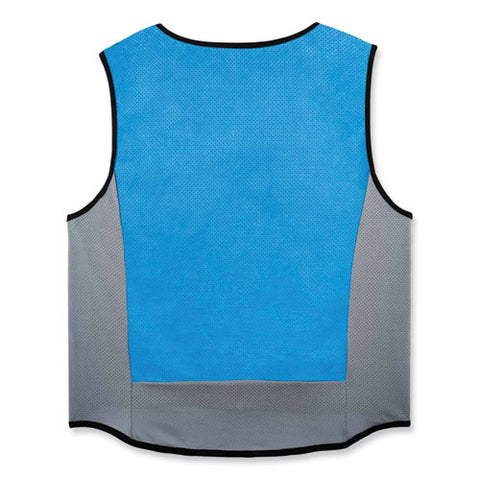 Chill-its 6667 Wet Evaporative Pva Cooling Vest With Zipper, Pva, 2x-large, Blue