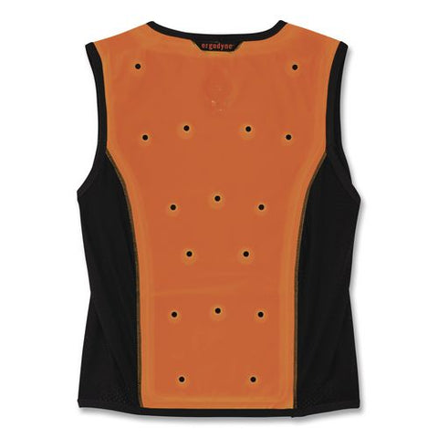 Chill-its 6685 Premium Dry Evaporative Cooling Vest With Zipper, Polyester/polyurethane, 2x-large, Orange